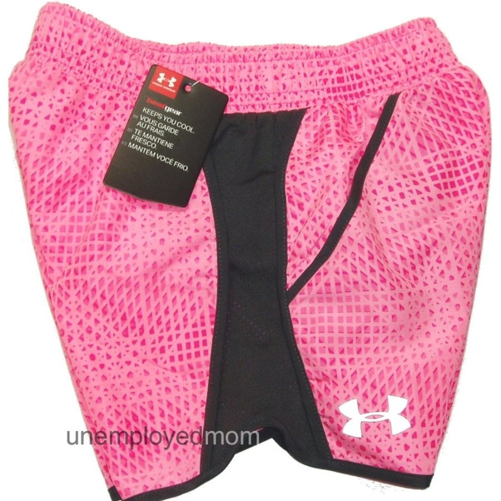 Under Armour Girls Short Pockets Athletic Sports Active Wear BTS Gym Cheer PE